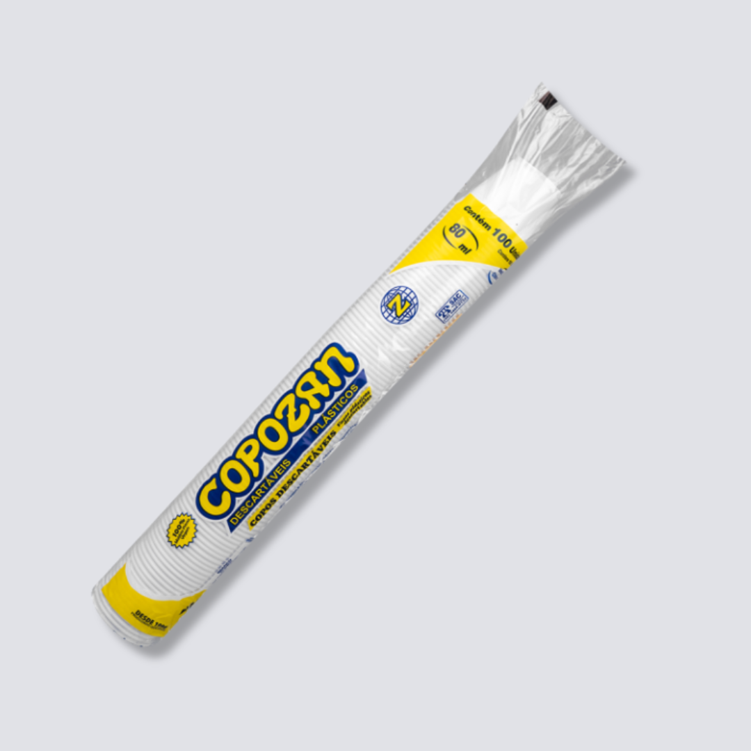 Copo plástico de 80ml 