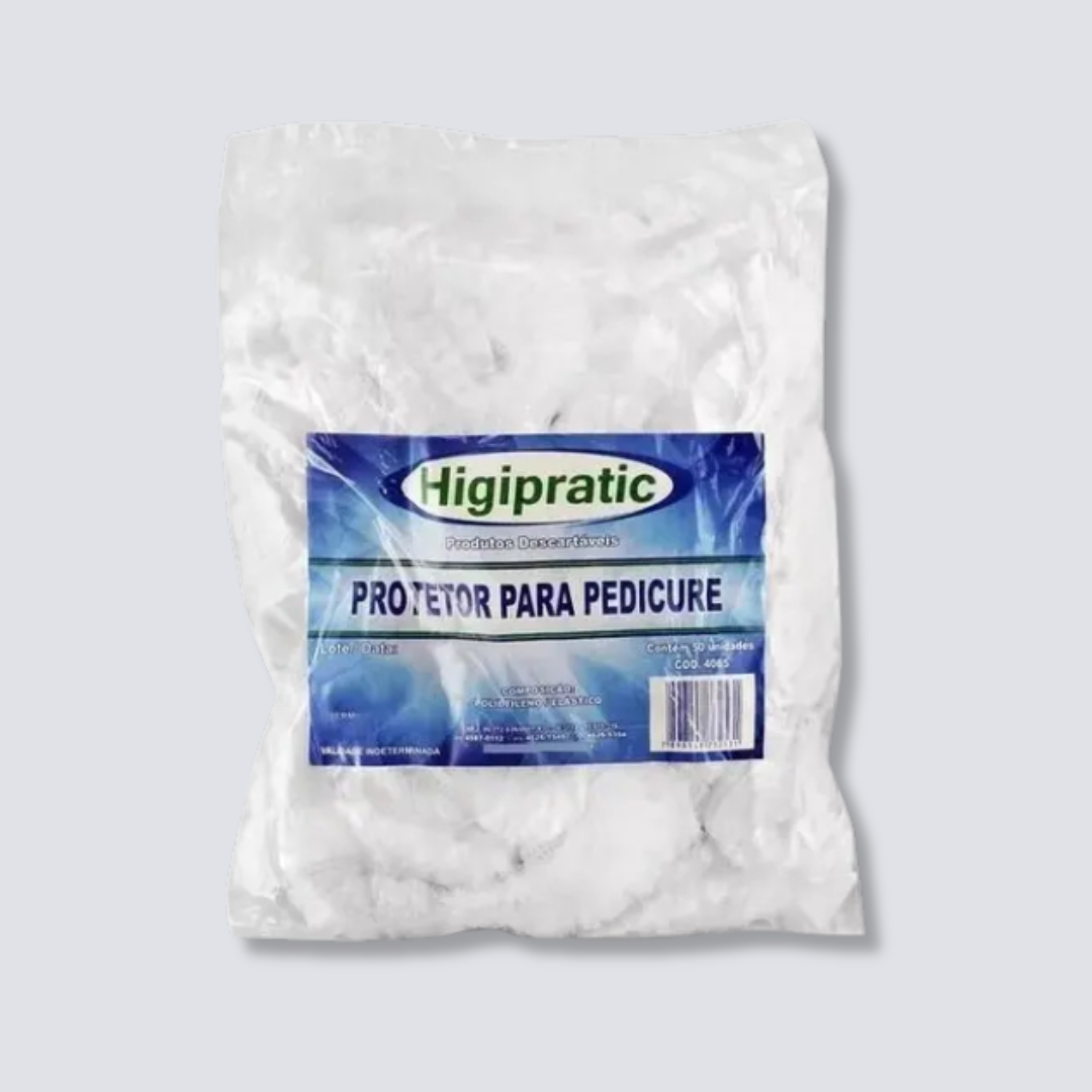 Protetor bacia descartável para pedicure com 50 unidades - HIGIPRATIC