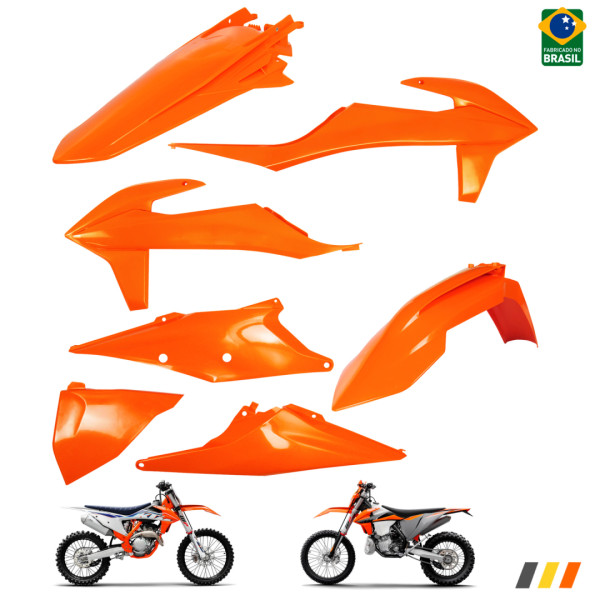 Kit Plástico Carenagem Ktm 2T / 4T Exc 2020 à 2023 Sx 2019 à 2022 Amx