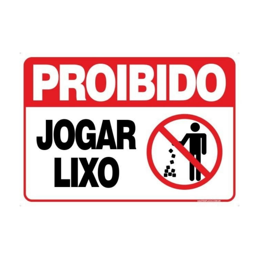 Placa Atenção Proibido Jogar Bola Sinalização Indicativa