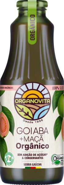 Suco de Goiaba com Maçã Orgânico Organovita 1L