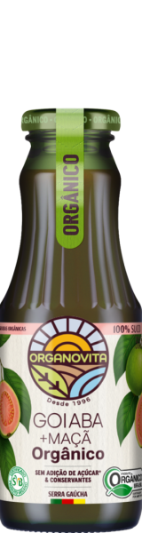 Suco de Goiaba com Maçã Orgânico Organovita 300ml