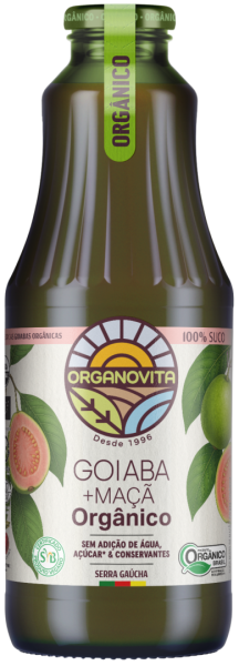 Suco de Goiaba com Maçã Orgânico Organovita 1L