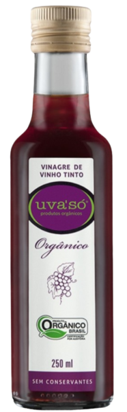 Vinagre de Vinho Tinto Orgânico Uva'Só 250ml