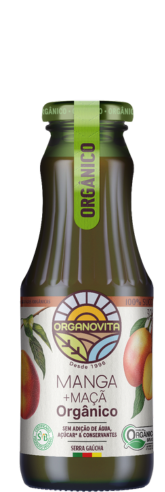 Suco de Manga com Maçã Orgânico Organovita 300ml