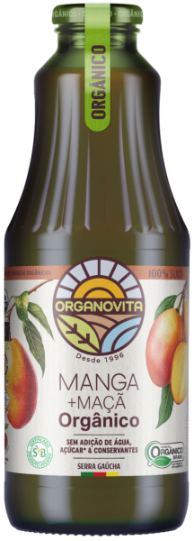 Suco de Manga com Maçã Orgânico Organovita 1L