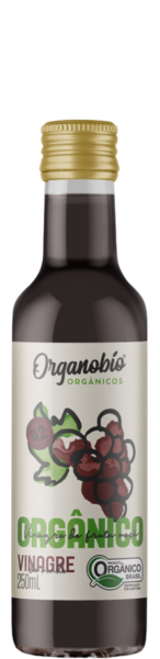 Vinagre de vinho tinto Orgânico Organobio 250ml