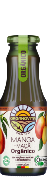 Suco de Manga com Maçã Orgânico Organovita 300ml