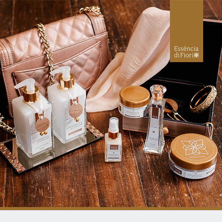 Essência di Fiori / Kits Femininos / Kit Corporal Espumantes