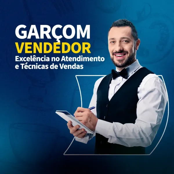 WORKSHOP PRESENCIAL - GARÇOM VENDEDOR