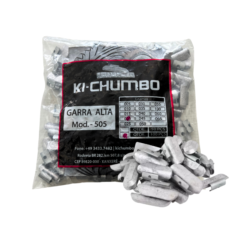 Chumbo Liga Leve Garra Alta 20 GR