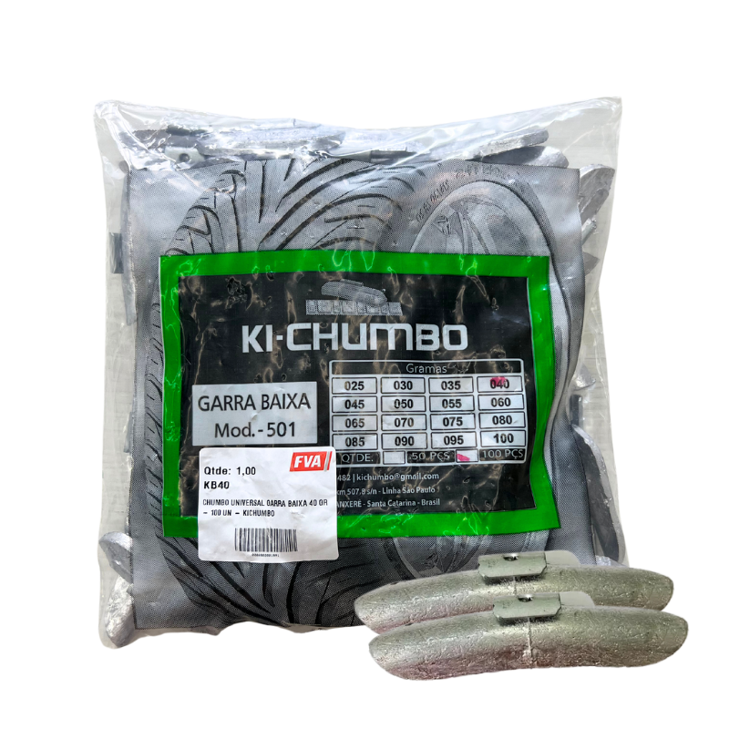 Chumbo Universal Garra Baixa 40 GR