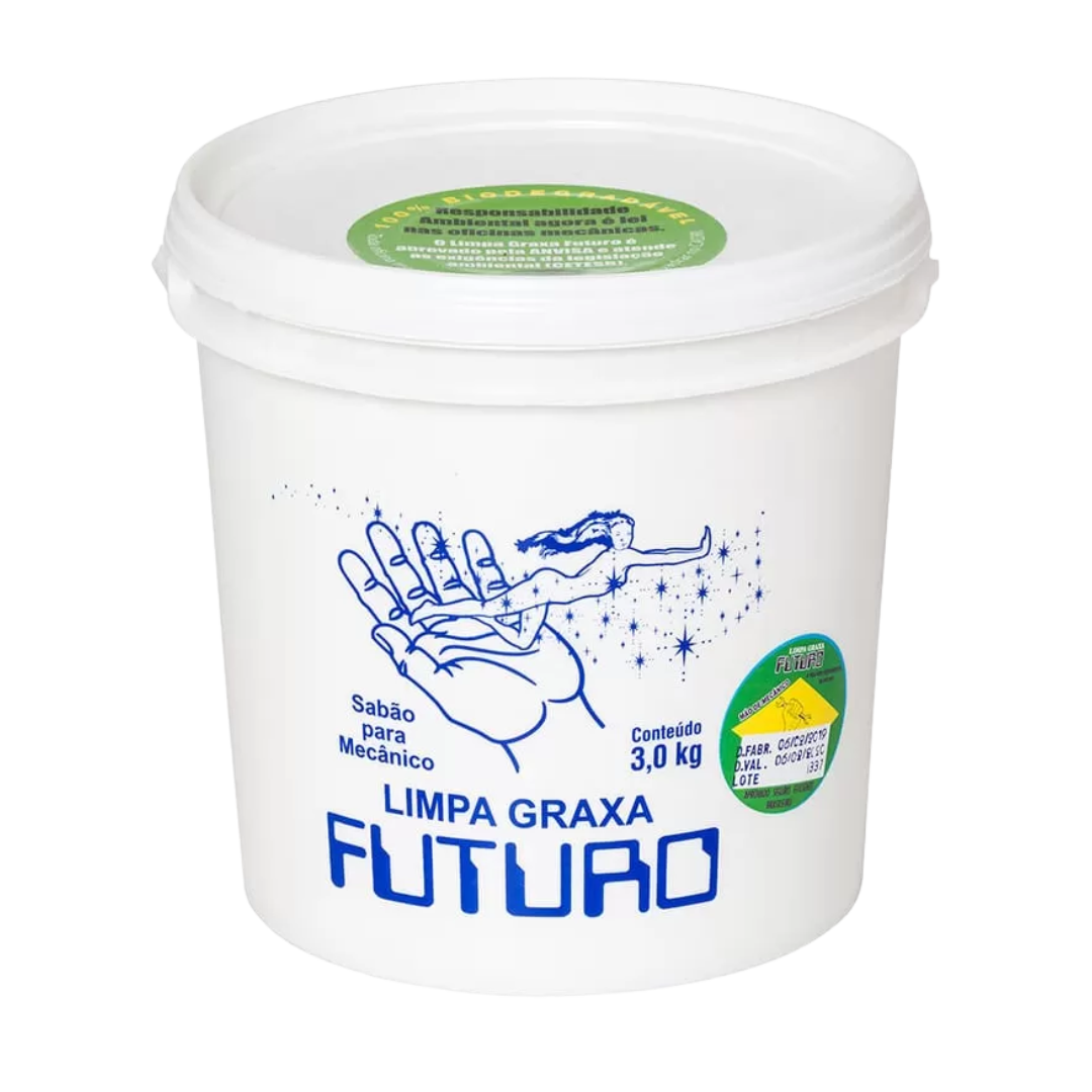 Sabão Limpa Graxa Futuro 3Kg Branco 