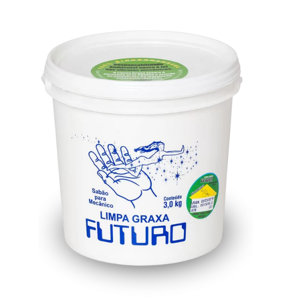 Sabão Limpa Graxa Futuro 3Kg Branco 