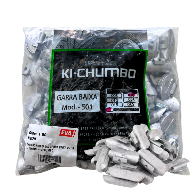 Chumbo Universal Garra Baixa 30 GR