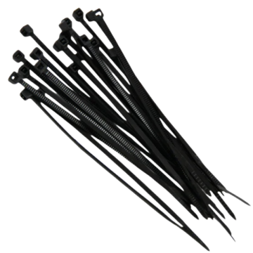 Abraçadeira De Nylon 400 x 7,6mm Preto 