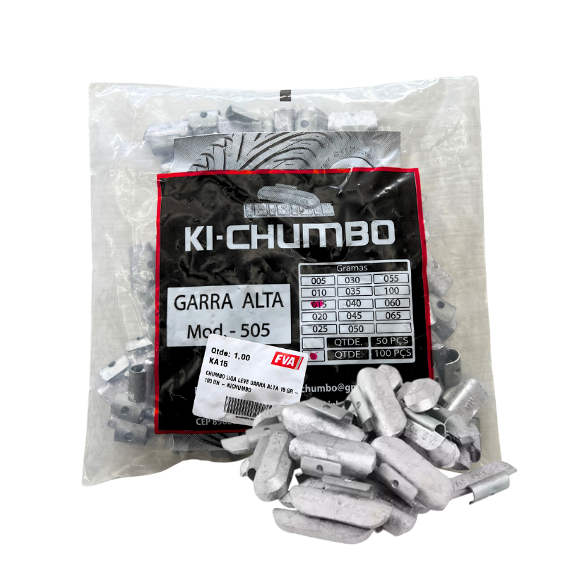 Chumbo Liga Leve Garra Alta 15 GR