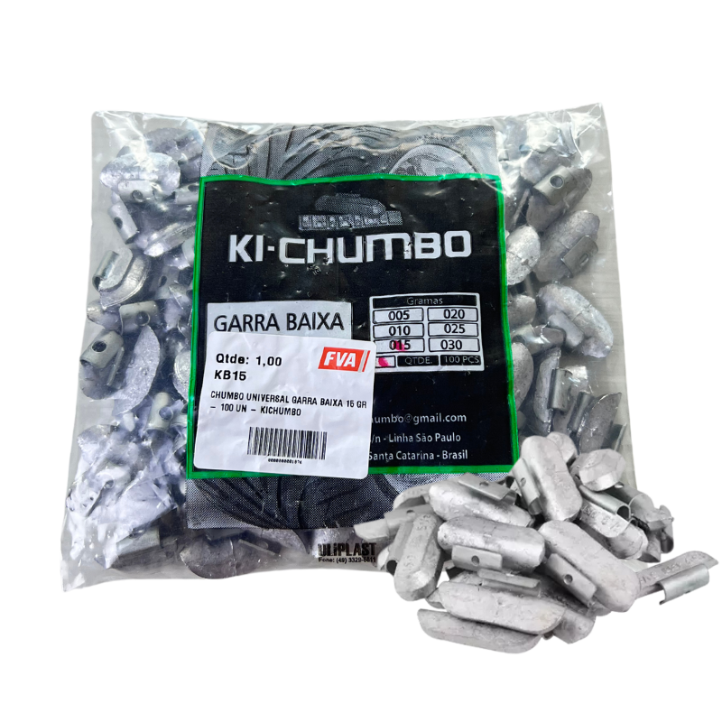 Chumbo Universal Garra Baixa 15 GR