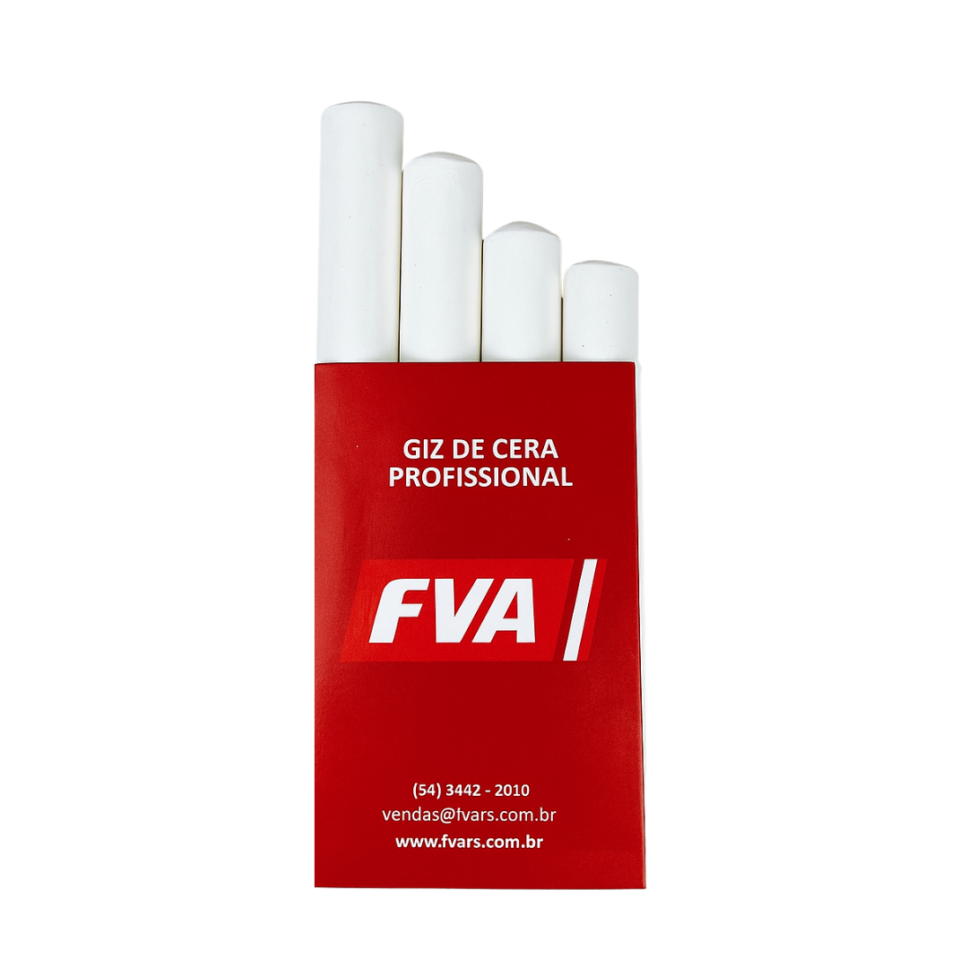 Giz De Cera Branco 100 x 20 mm