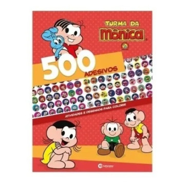 Livro De Atividades 500 Adesivos Turma Da Mônica - Culturama