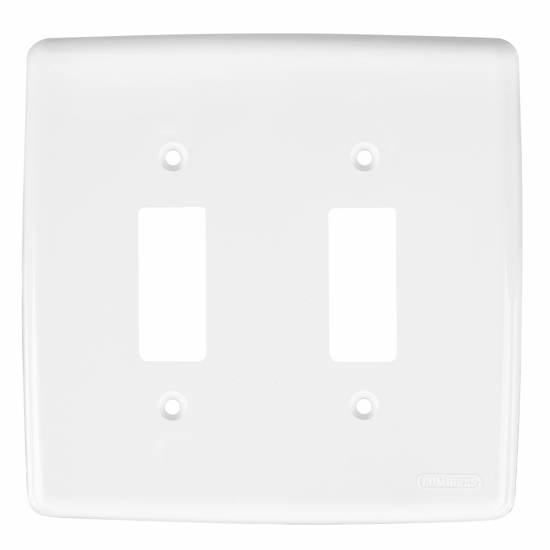 Placa 4x4 para 1 interruptor e 1 interruptor
