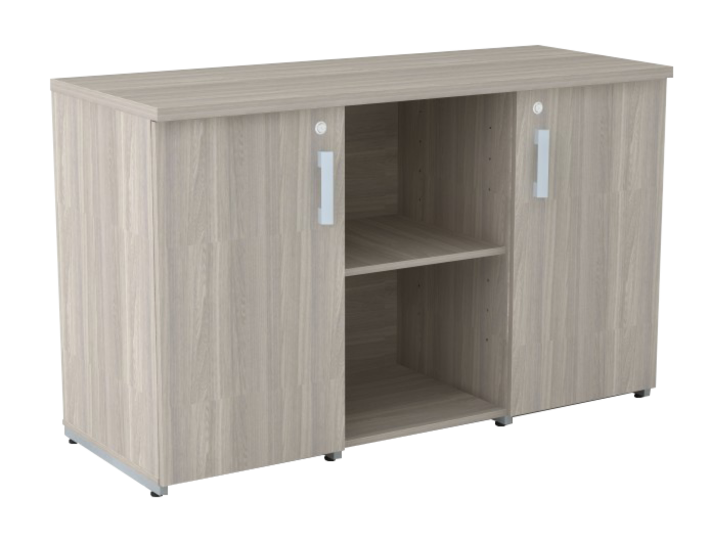 Armário Credenza com 2 portas e nicho 
