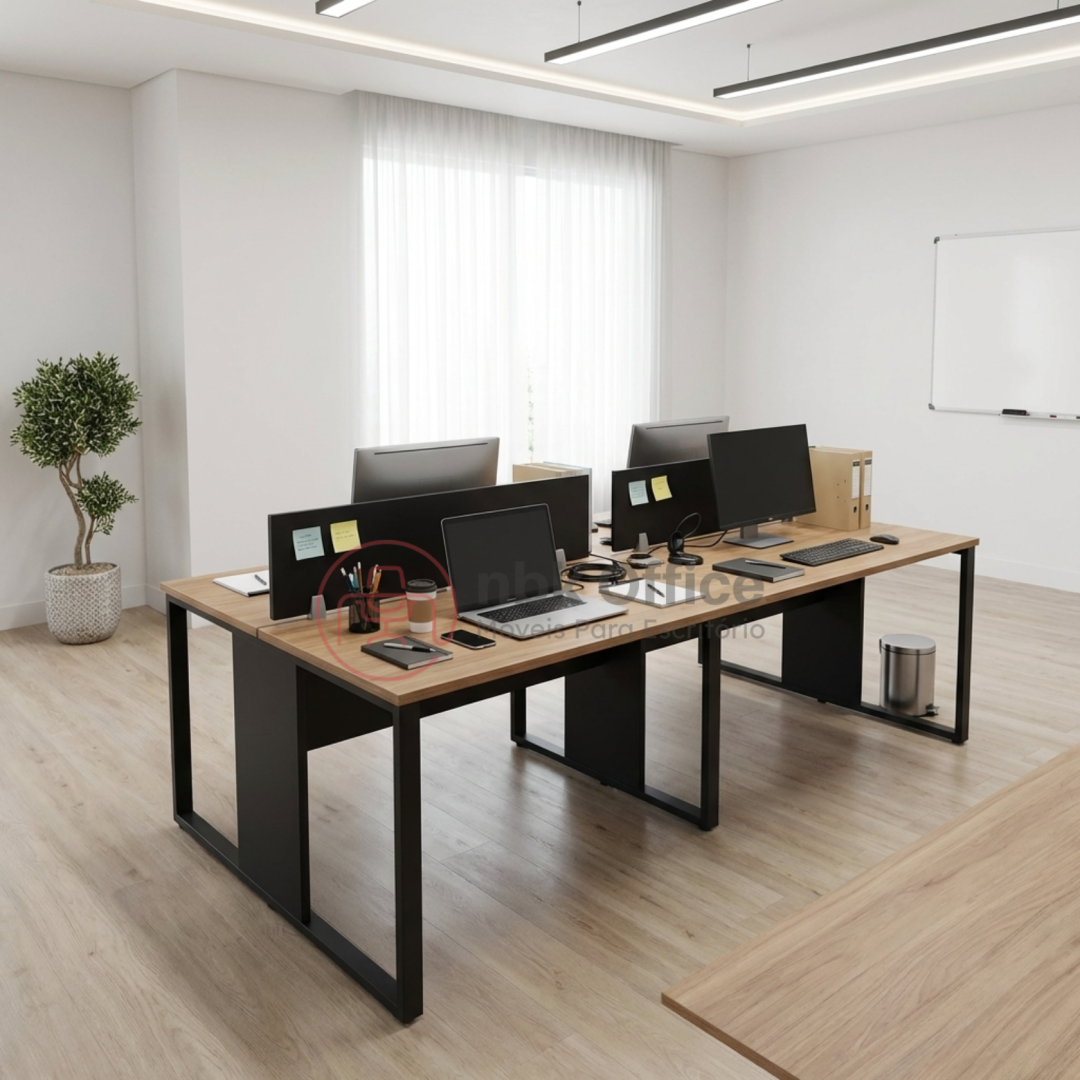 Plataforma 4 Lugares + Painel Divisor