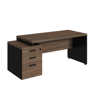 Mesa Com Gaveteiro Pedestal 