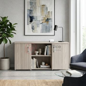 Armário Credenza com 2 portas e nicho 