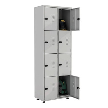 Armário roupeiro de aço 8 portas 